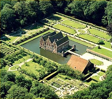 The Menkemaborg in Uithuizermeeden, one of the historic sites of great interest in the province of Groningen, The Netherlands