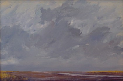 Galerie Beeldkracht vertegenwoordigt enkele landschapschilders, waaronder Geert Schreuder (afbeelding), Hans Dolieslager, Vincent Masse, Sander Kletter en Magda Luttikhuizen.