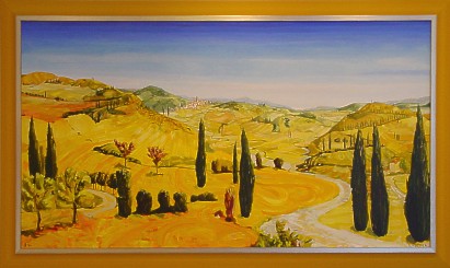 Kunstschilder Sander Kletter schildert een olieverfschilderij voor u in opdracht